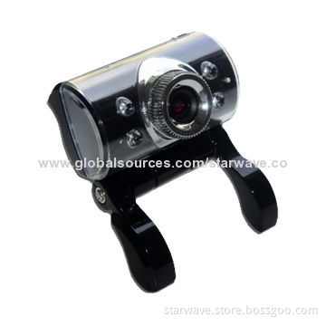USB Webcam with 6 LEDs Light, Built-in Mic and Powerful Software Pack